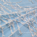 Glitter Sequin Tulle Lace Fabric untuk Gaun